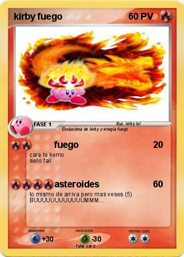 Pokemon kirby fuego