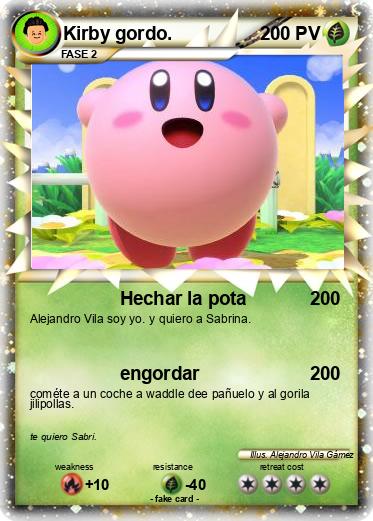 Pokemon Kirby gordo.