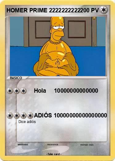 Pokemon HOMER PRIME 2222222222
