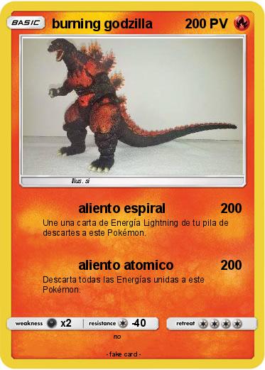Pokemon burning godzilla