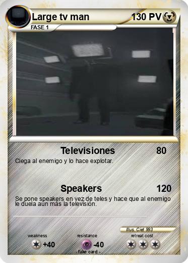 Pokemon Large tv man
