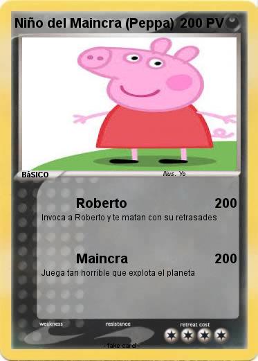 Pokemon Niño del Maincra (Peppa)