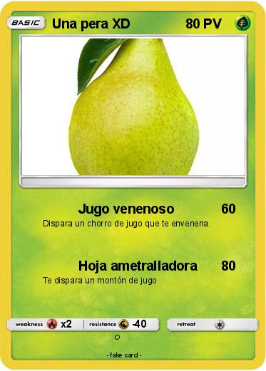 Pokemon Una pera XD