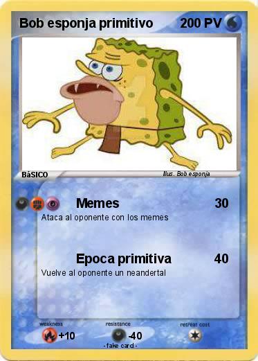 Pokemon Bob esponja primitivo