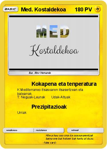 Pokemon Med. Kostaldekoa