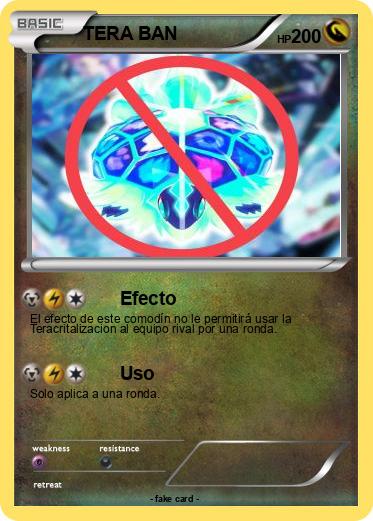 Pokemon TERA BAN