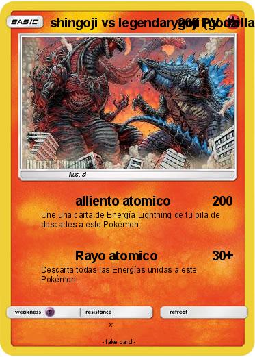 Pokemon shingoji vs legendarygoji (godzilla 2019 vs shin godzilla )