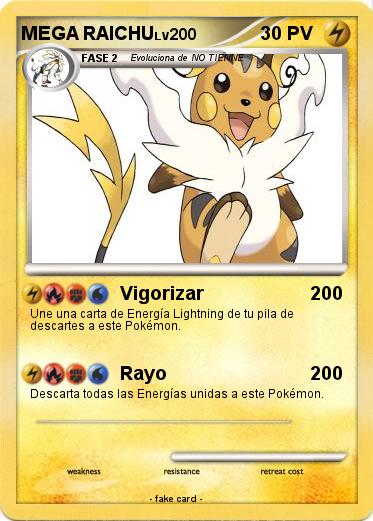 Pokemon MEGA RAICHU