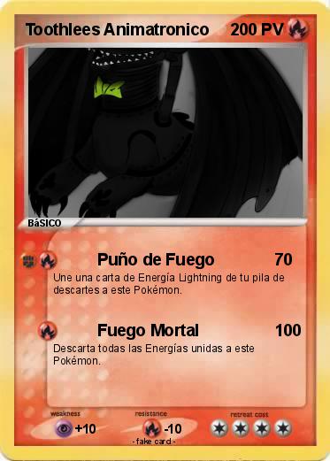 Pokemon Toothlees Animatronico