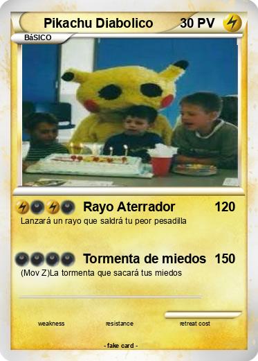 Pokemon Pikachu Diabolico
