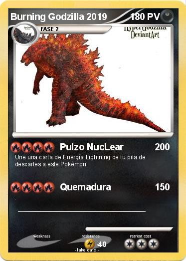 Pokemon Burning Godzilla 2019