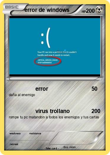 Pokemon error de windows