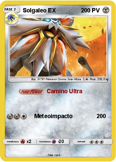 Pokemon Solgaleo EX