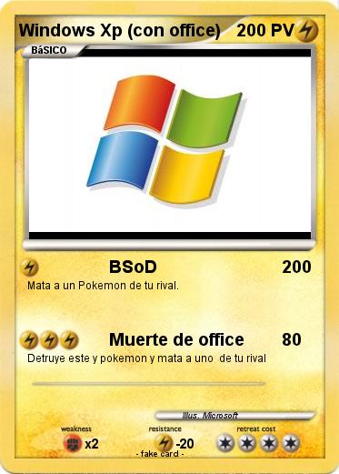 Pokemon Windows Xp (con office)