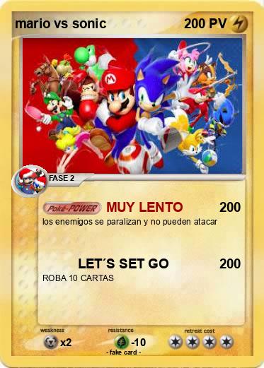 Pokemon mario vs sonic