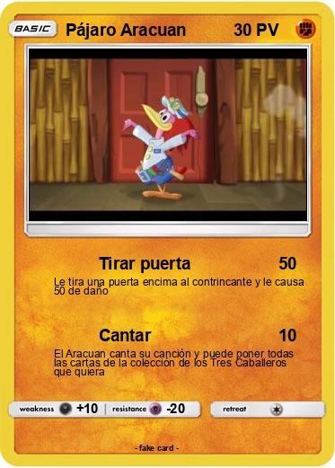 Pokemon Pájaro Aracuan