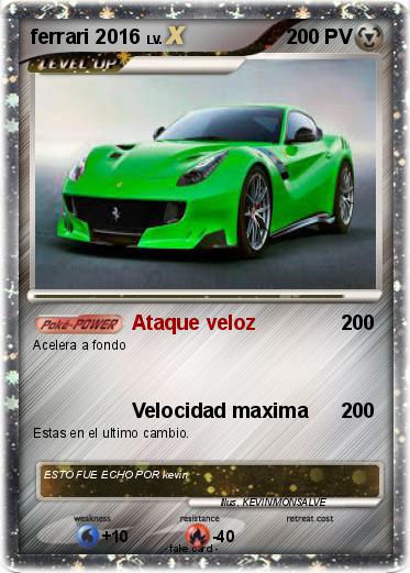 Pokemon ferrari 2016