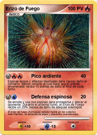 Pokemon Erizo de Fuego
