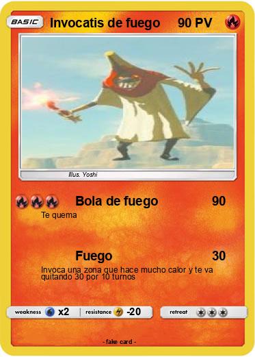 Pokemon Invocatis de fuego