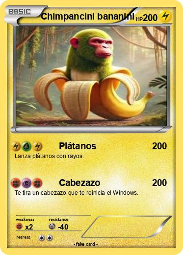 Pokemon Chimpancini bananini