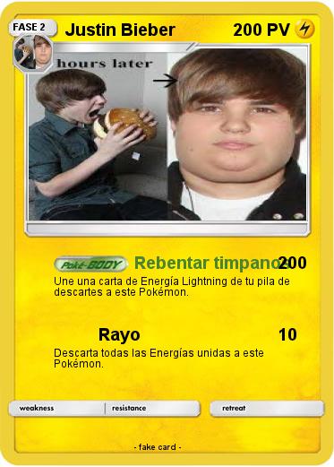 Pokemon Justin Bieber