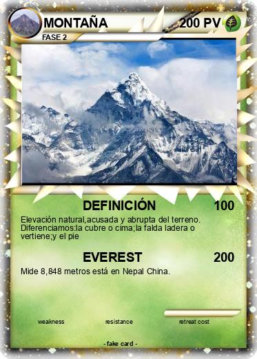 Pokemon MONTAÑA