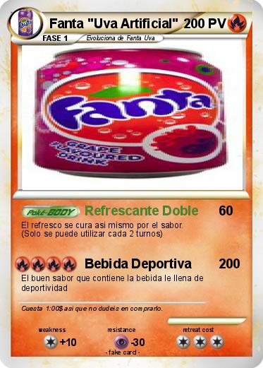 Pokemon Fanta "Uva Artificial"