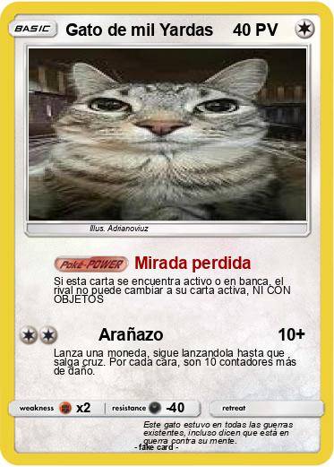 Pokemon Gato de mil Yardas