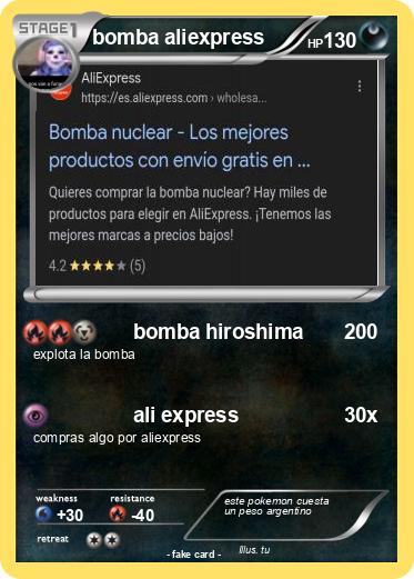 Pokemon bomba aliexpress