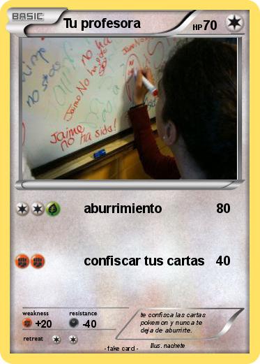 Pokemon Tu profesora