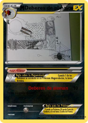 Pokemon Deberes de plastica
