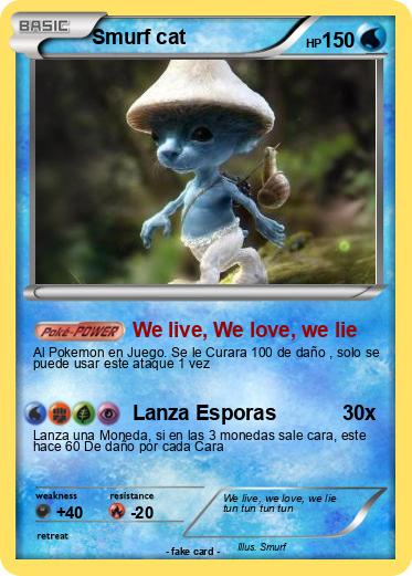 Pokemon Smurf cat
