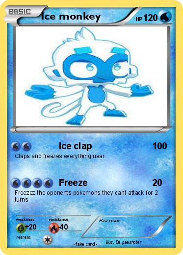 Pokemon Ice monkey