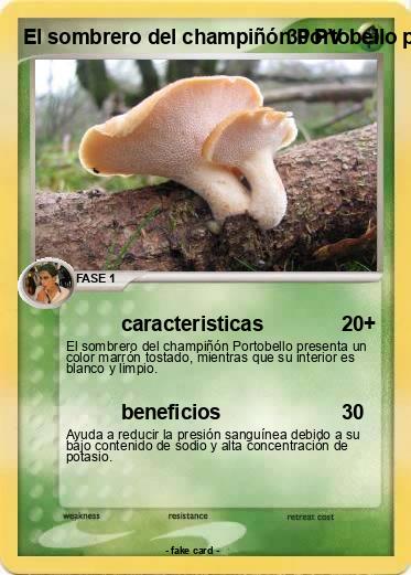 Pokemon El sombrero del champiñón Portobello presenta un color marrón tostado, mientras que su interior es blanco y limpio.