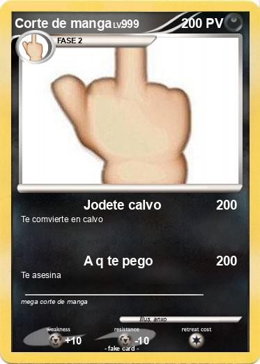 Pokemon Corte de manga