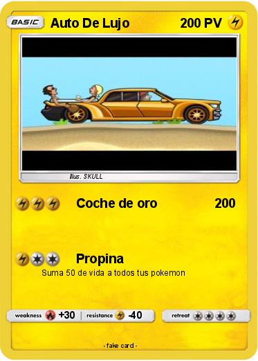 Pokemon Auto De Lujo