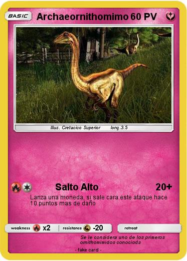 Pokemon Archaeornithomimo