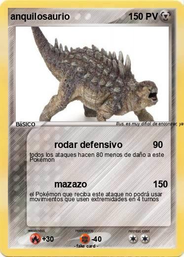 Pokemon anquilosaurio
