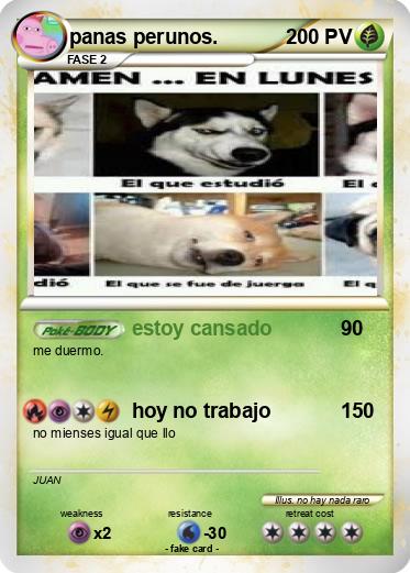 Pokemon panas perunos.