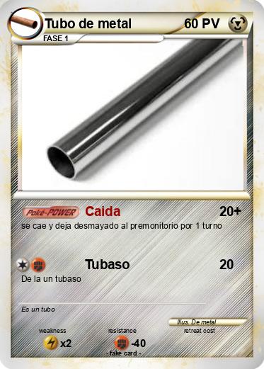 Pokemon Tubo de metal