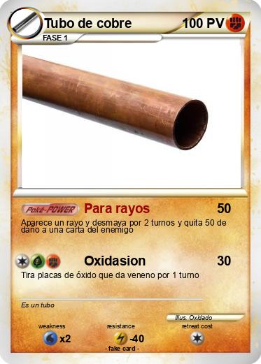 Pokemon Tubo de cobre