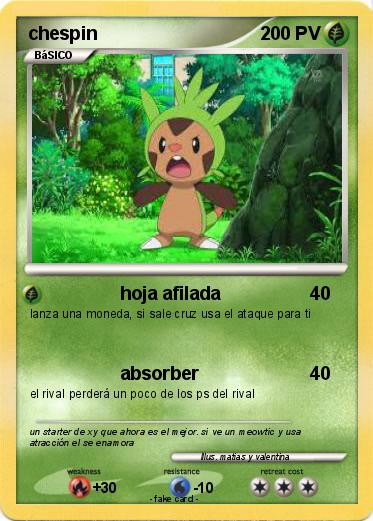 Pokemon chespin