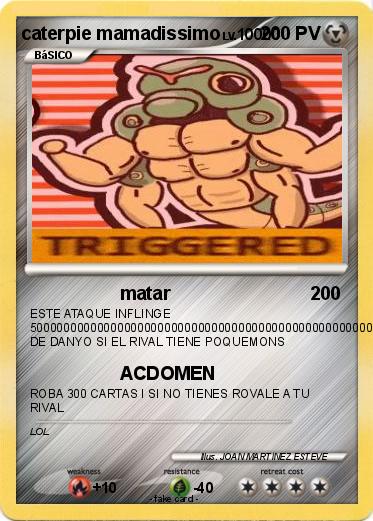 Pokemon caterpie mamadissimo
