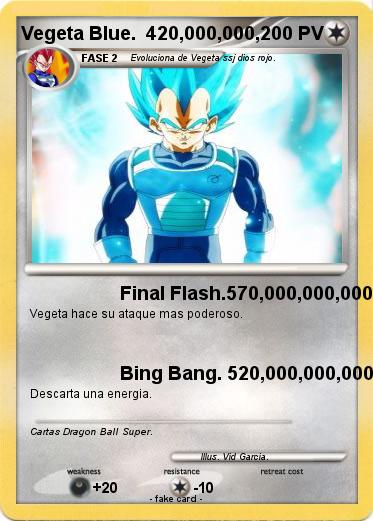 Pokemon Vegeta Blue.  420,000,000,