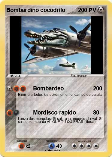 Pokemon Bombardino cocodrilo Pokemon Bombardino cocodrilo