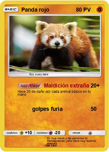 Pokemon Panda rojo