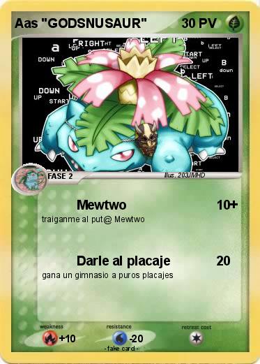 Pokemon Aas "GODSNUSAUR"