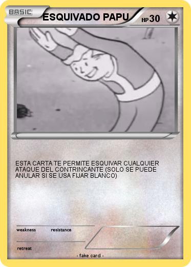 Pokemon ESQUIVADO PAPU