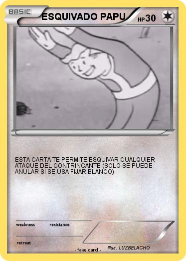 Pokemon ESQUIVADO PAPU