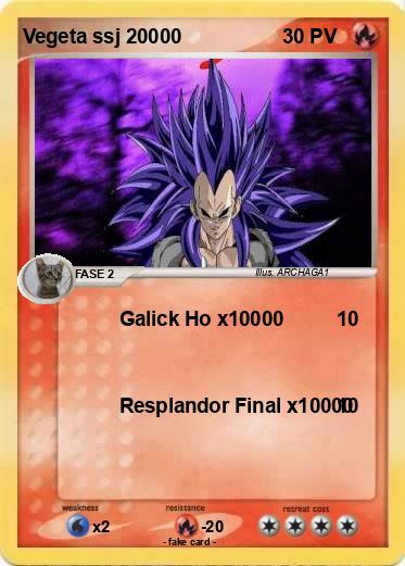 Pokemon Vegeta ssj 20000